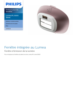 Philips CP1737/01 Lumea IPL 9000 Series Embout pour les aisselles Manuel utilisateur