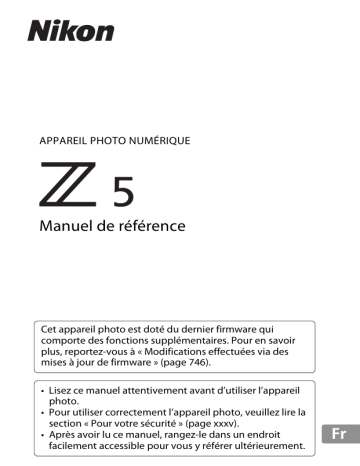 Nikon Z 5 Manuel utilisateur | Fixfr