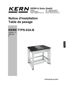 KERN TYPS-03A-B Mode d'emploi