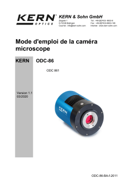 KERN ODC 861 Mode d'emploi