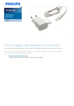 Philips CP0645/01 SatinShave Advanced Prise UE Manuel utilisateur