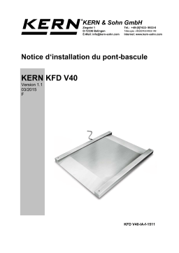 KERN NFN 1.5T-4M Installation manuel