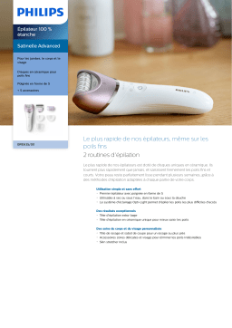 Philips BRE635/00 Satinelle Advanced Épilateur 100 % étanche Manuel utilisateur