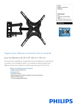 Philips SQM9444/00 Support mural pour téléviseur Manuel utilisateur