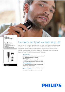 Philips BT3202/14 Beardtrimmer series 3000 Tondeuse à barbe Manuel utilisateur