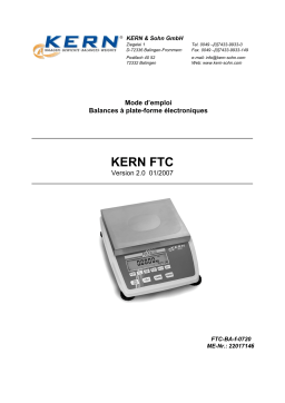 KERN FTC 35K1 Mode d'emploi