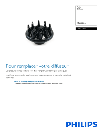 Philips CP9134/01 Diffuseur Manuel utilisateur | Fixfr