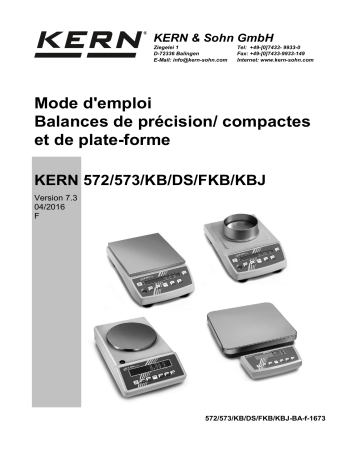 KBJ 650-2NM | KERN KB 650-2NM Mode d'emploi | Fixfr
