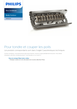 Philips HP1052/01 Body Contour Bloc tondeuse Manuel utilisateur