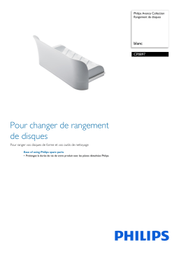 Philips CP0897/01 Avance Collection Rangement de disques Manuel utilisateur