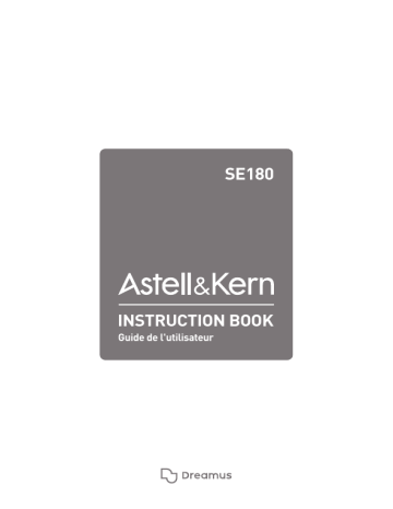 iRiver Astell & Kern SE180 Mode d'emploi | Fixfr