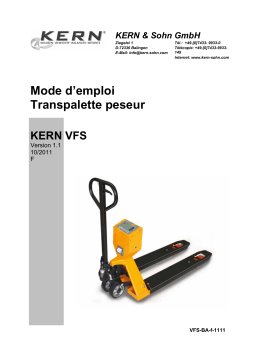 KERN VFS 2T1 Mode d'emploi