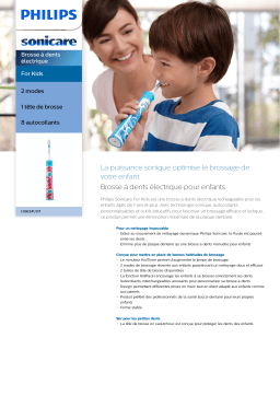 Sonicare HX6341/07 Sonicare For Kids Brosse à dents électrique Manuel utilisateur