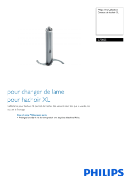 Philips CP0855/01 Viva Collection Couteau de hachoir XL Manuel utilisateur