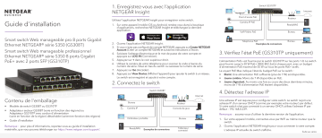 Netgear (GS308T) Smart Switch Ethernet web manageable professionnel 8 Ports RJ45 Gigabit Manuel utilisateur | Fixfr