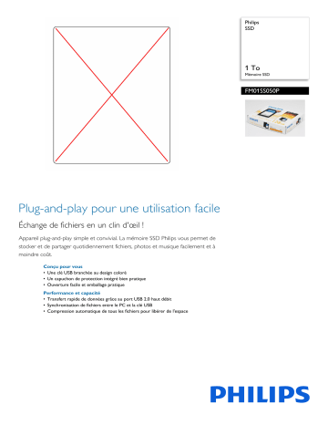 Philips FM01SS050P/00 SSD Manuel utilisateur | Fixfr