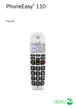 Doro PhoneEasy 110 Téléphone sans Fil DECT Manuel utilisateur