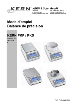 KERN PKP 300-3 Mode d'emploi