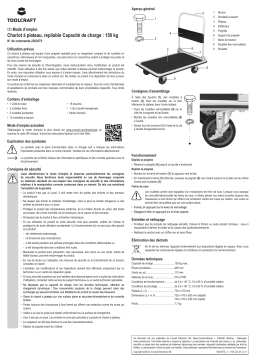 TOOLCRAFT 2303575 Hand cart folding, Brake Steel, PP, Thermoplastic polyurethane Load capacity Manuel du propriétaire