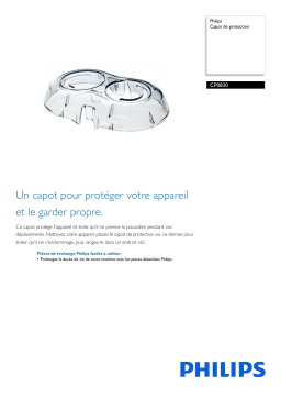 Philips CP0830/01 Capot de protection Manuel utilisateur