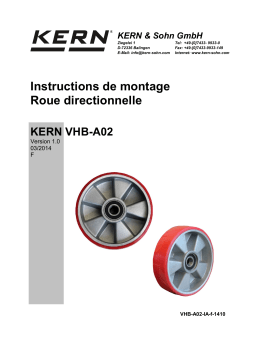 KERN VHB-A02 Installation manuel