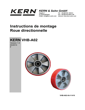 KERN VHB-A02 Installation manuel | Fixfr