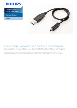 Philips CP0467/01 DiamondClean Câble USB pour boîtier de voyage Manuel utilisateur