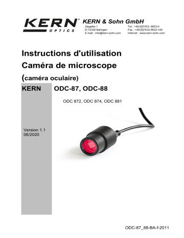 KERN ODC 881 Mode d'emploi | Fixfr