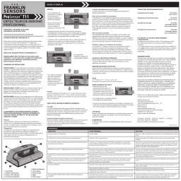 Franklin Sensors T11 Manuel utilisateur