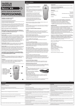 Franklin Sensors M10 Manuel utilisateur