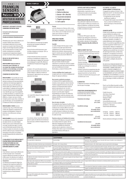 Franklin Sensors M70 Manuel utilisateur