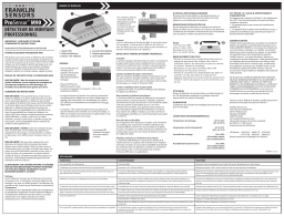 Franklin Sensors M90 Manuel utilisateur