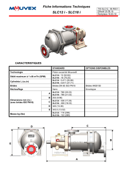 Mouvex SLC12i SLC18i Manuel utilisateur