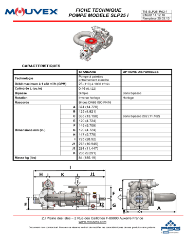 Mouvex SLP25 i Manuel utilisateur | Fixfr