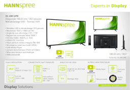 Hannspree HL400UPB Manuel utilisateur