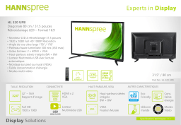 Hannspree HL 320 UPB Manuel utilisateur