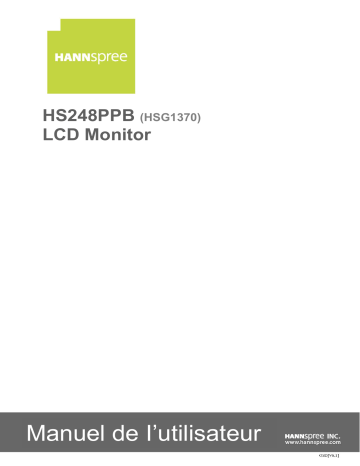 Hannspree HS 248 PPB Manuel utilisateur | Fixfr