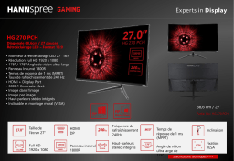 Hannspree HG 270 PCH Manuel utilisateur