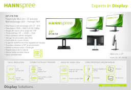 Hannspree HP 278 PJB Manuel utilisateur