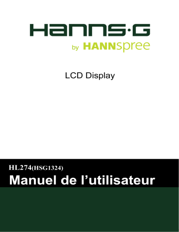 Hannspree HL 274 HPB Manuel utilisateur | Fixfr