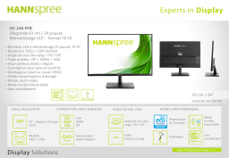 Hannspree HC246PFB Manuel utilisateur