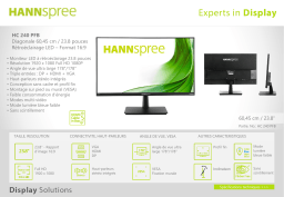 Hannspree HC240PFB Manuel utilisateur