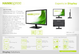 Hannspree HS272PDB Manuel utilisateur