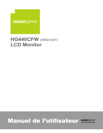 Hannspree HG 440 CFW Manuel utilisateur | Fixfr