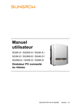 Sungrow SG2K/2K5/3K-S String Inverter Manuel utilisateur