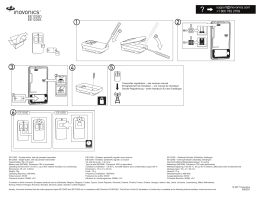 Inovonics EE1235D Double-Button Belt Clip Pendant Guide d'installation