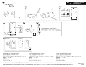 EE1235S | Inovonics EE1235D Double-Button Belt Clip Pendant Guide d'installation | Fixfr