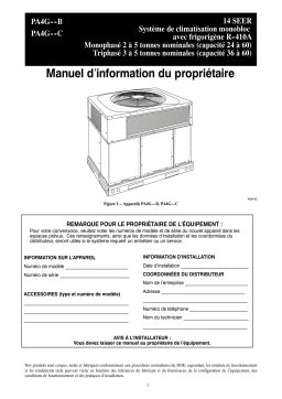 Payne PA4G Packaged Air Conditioner 14 Manuel du propriétaire