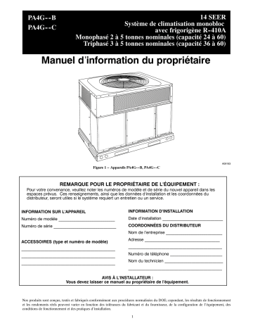 Payne PA4G Packaged Air Conditioner 14 Manuel du propriétaire | Fixfr