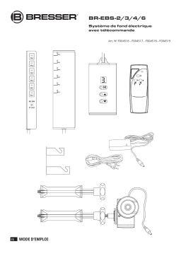Bresser F004519 EBS-6 Background System Manuel du propriétaire